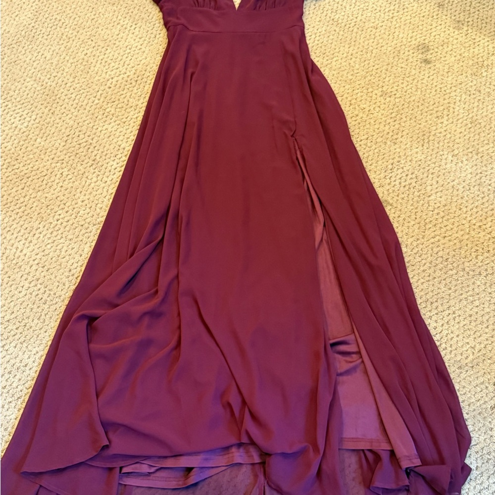 Lulu's Plum High Low Dress